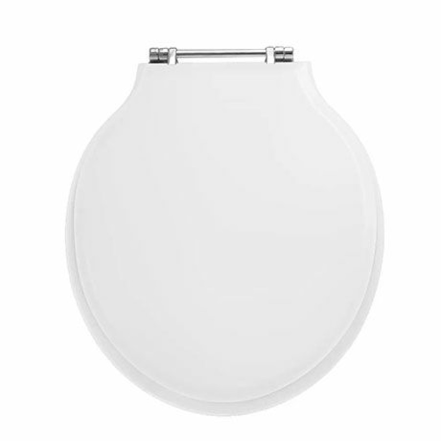 Standard Toilet Seats * | Imperial Etoile Standard Toilet Seat With Chrome Hinges Gloss White