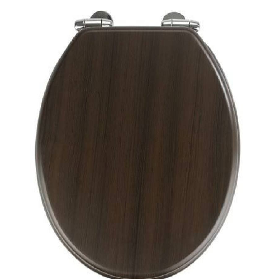 Toilet Cisterns & Parts * | Wenko Wenge Mdf Soft Close Toilet Seat