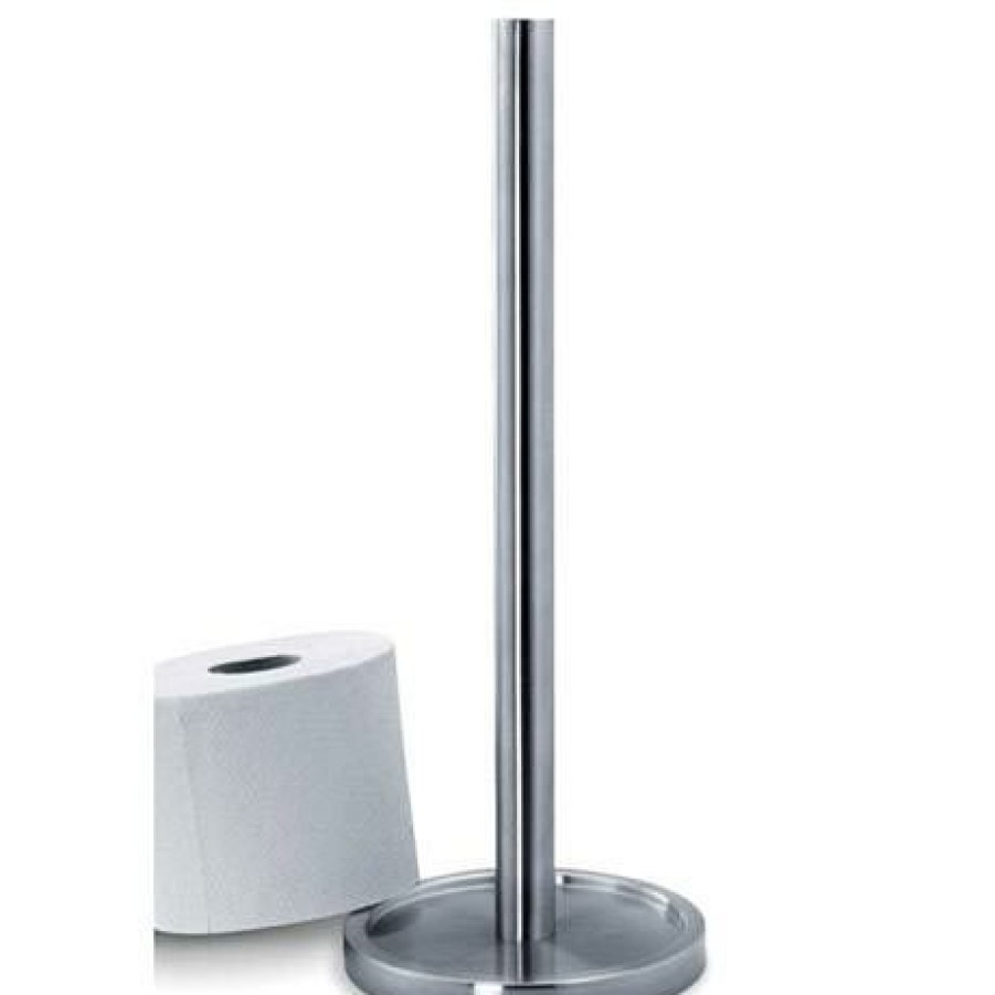 Toilet Roll Holders * | Zack Mimo Spare Toilet Roll Holder Stainless Steel 40180