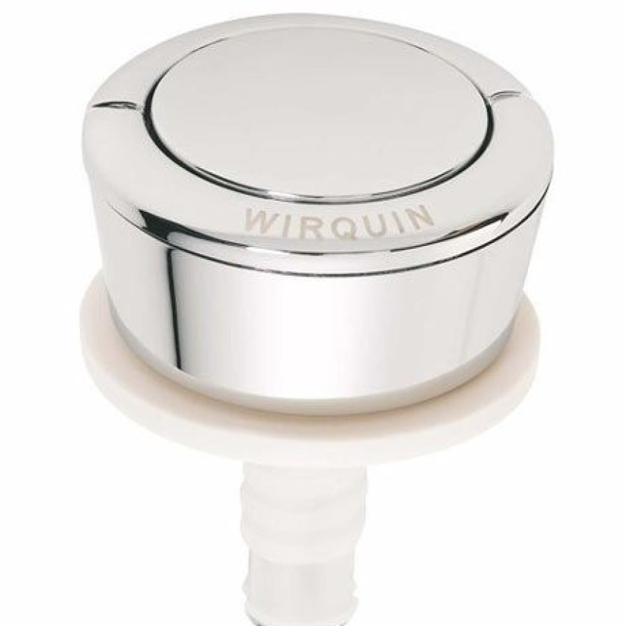 Toilet Cisterns & Parts * | Wirquin Jollyflush Single Flush Chrome Push Button