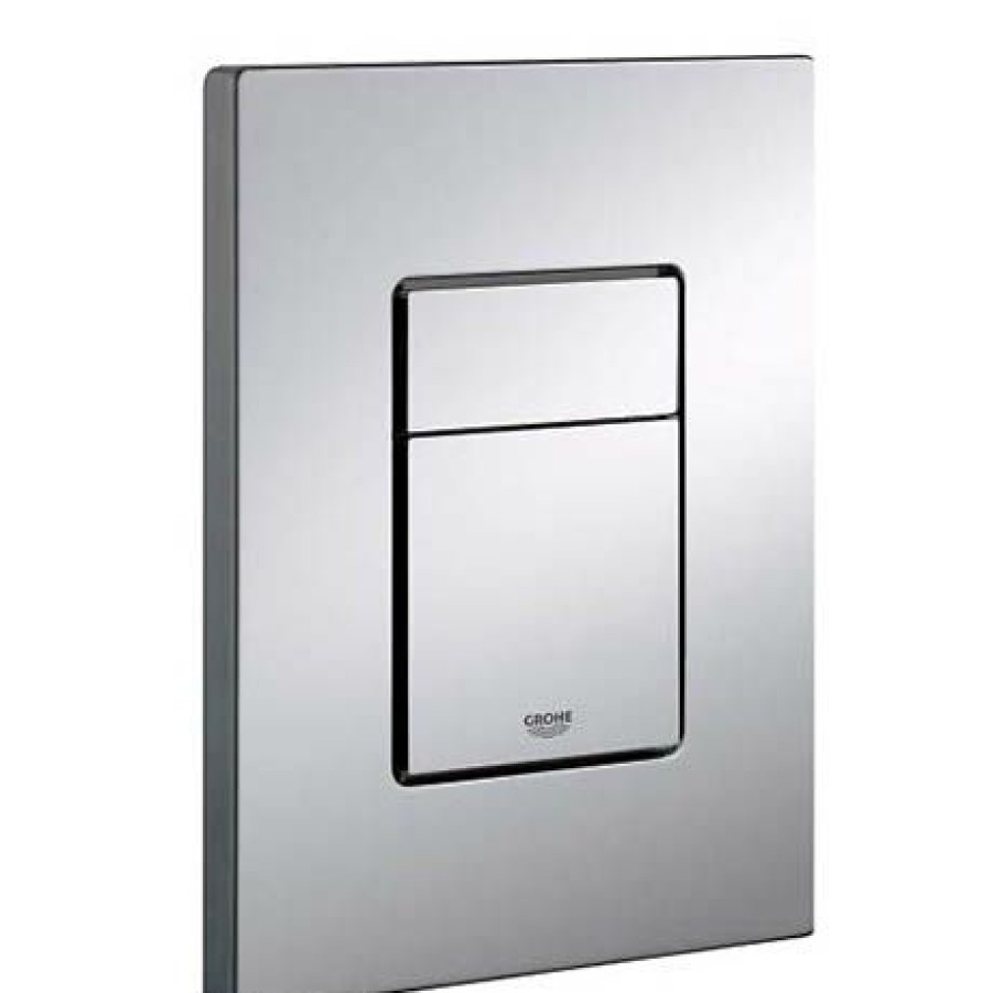 Toilet Cisterns & Parts * | Grohe Skate Cosmopolitan Wc Wall Flush Plate Titanium 38732Br0