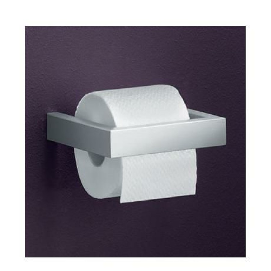 Toilet Roll Holders * | Zack Linea Wall Mounted Toilet Roll Holder Stainless Steel 40386