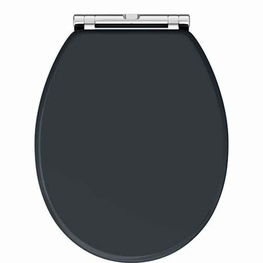 Toilet Cisterns & Parts * | Chatsworth Graphite Soft Close Toilet Seat ...