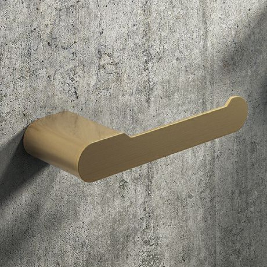 Toilet Roll Holders * | Arezzo Brushed Brass Toilet Roll Holder