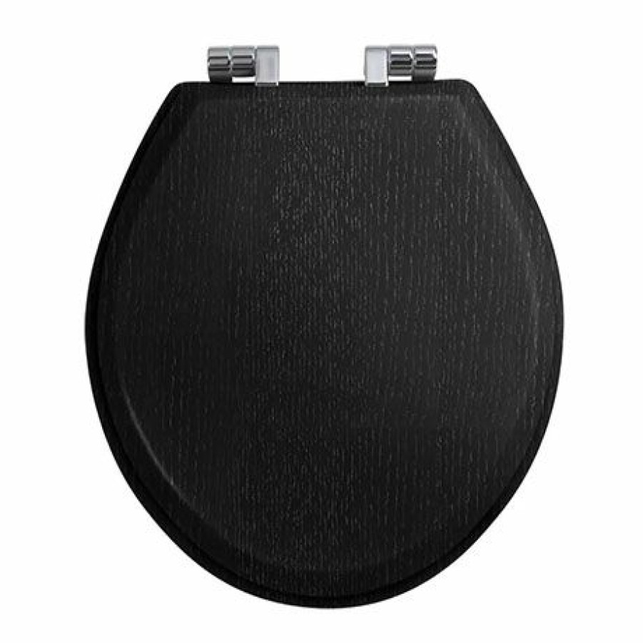 Toilet Cisterns & Parts * | Imperial Oval Soft Close Toilet Seat With Chrome Hinges Wenge