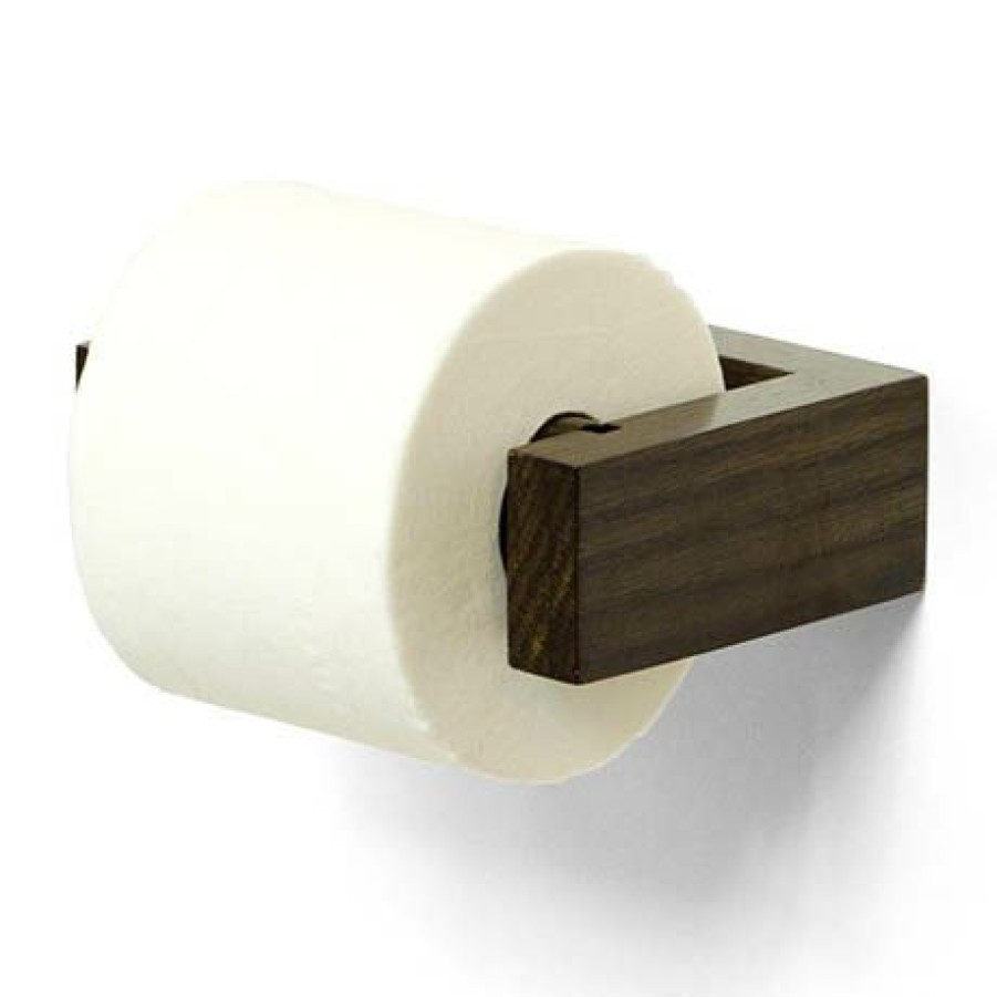 Toilet Roll Holders * | Slimline Toilet Roll Holder Dark Oak